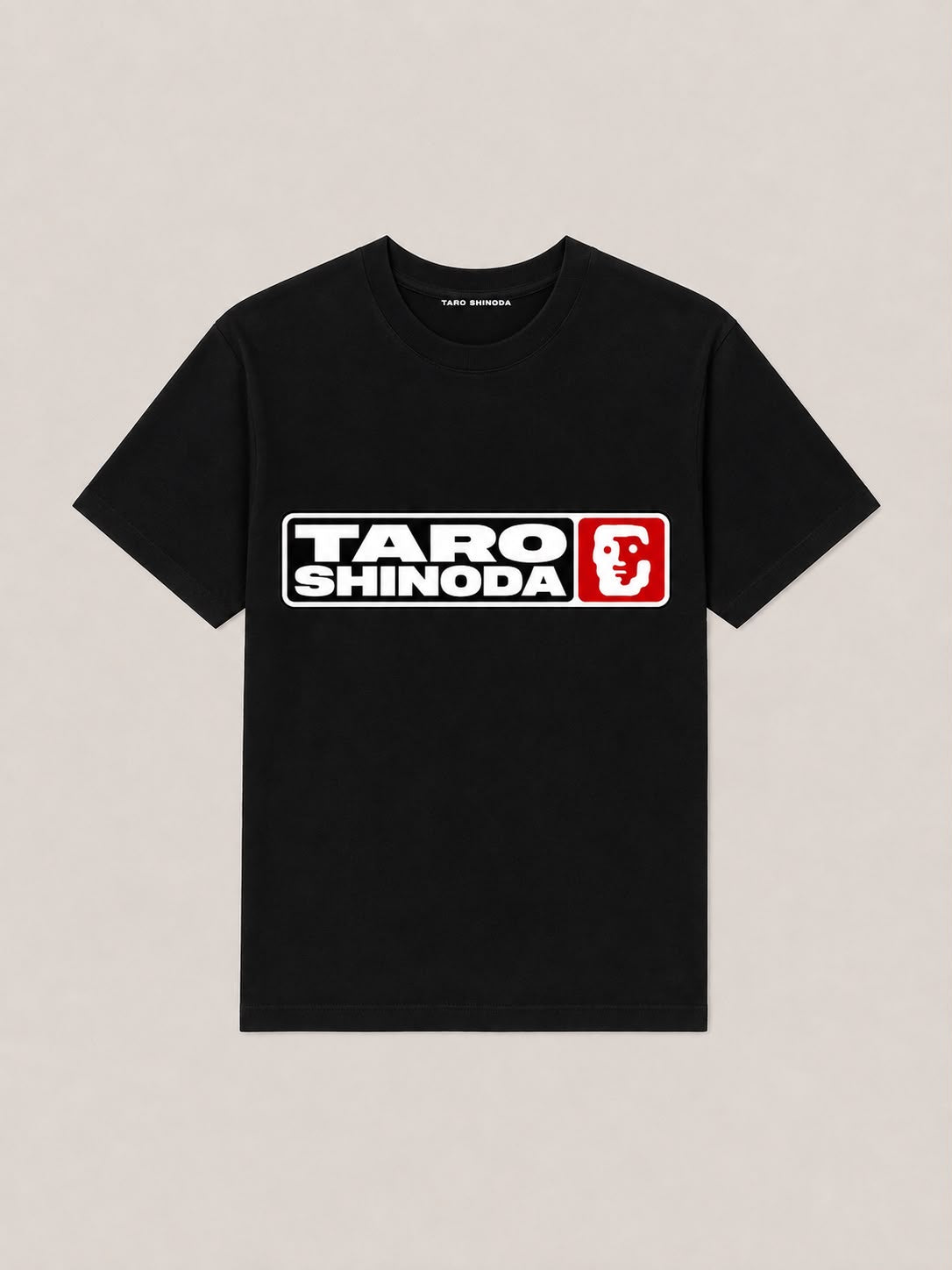 Night Signal Red Heavyweight Graphic T-Shirt by TARO SHINODA