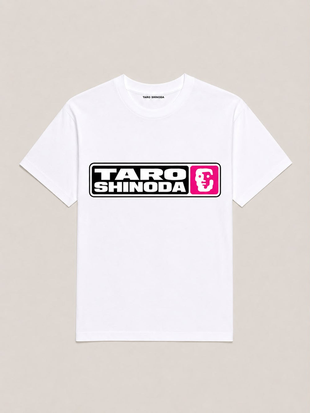Signal Block Pink Heavyweight Graphic T-Shirt by TARO SHINODA