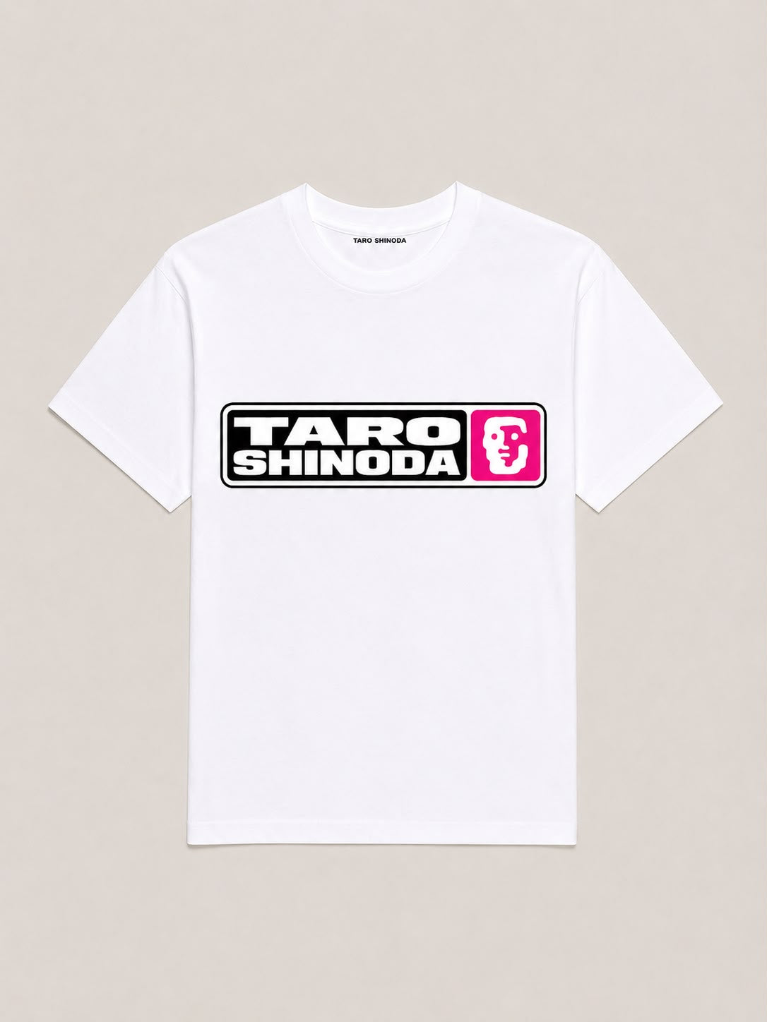 Signal Block Pink Heavyweight Graphic T-Shirt by TARO SHINODA