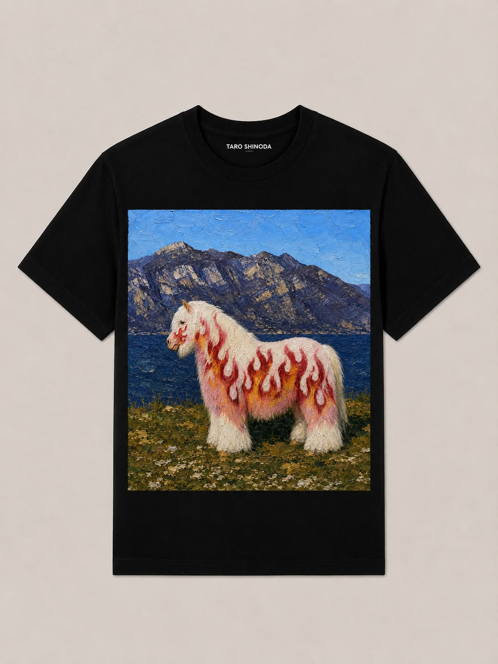 Alpine Inferno Black Graphic T-Shirt