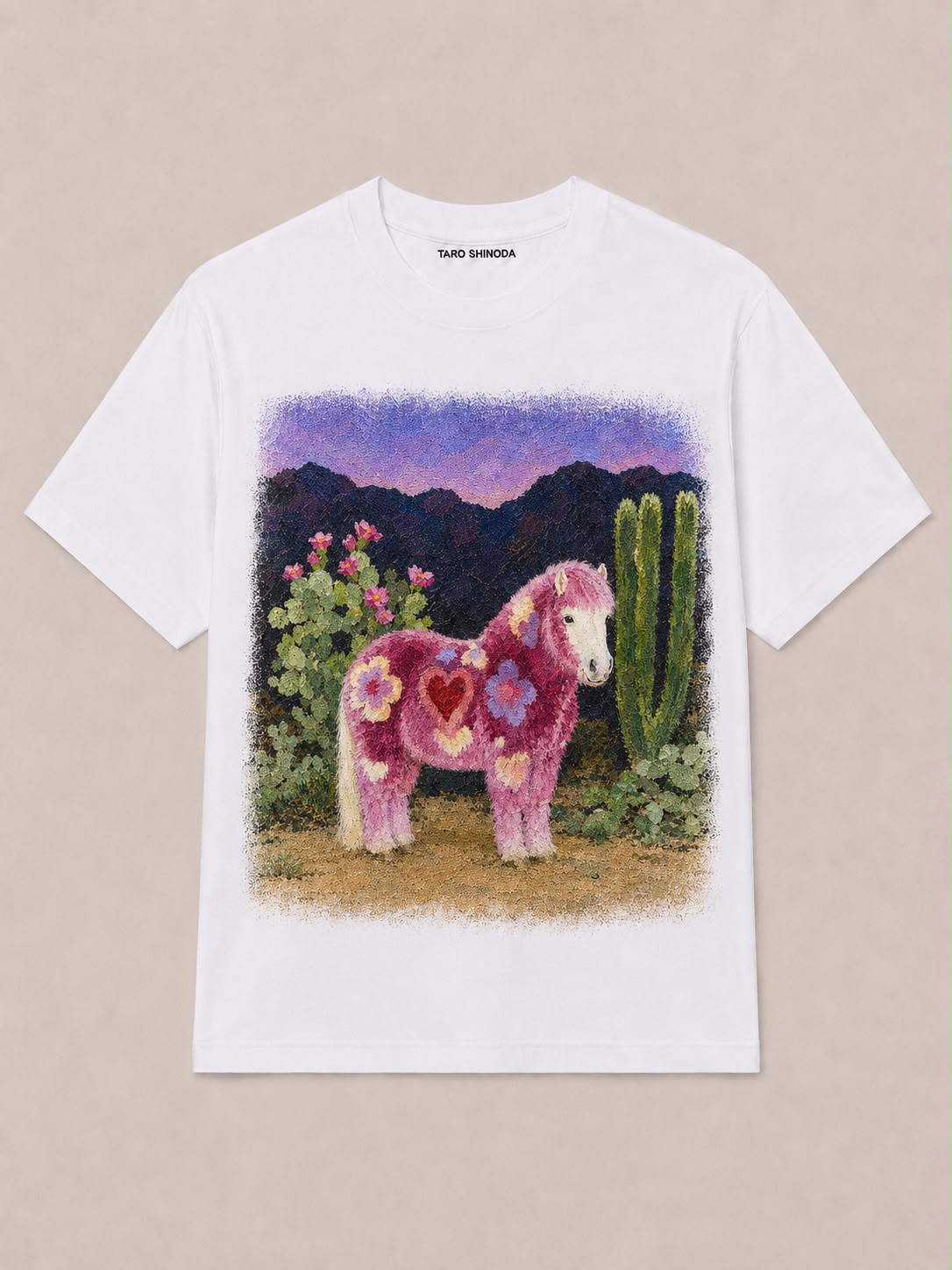 Violet Pasture Heavyweight Graphic T-Shirt by TARO SHINODA
