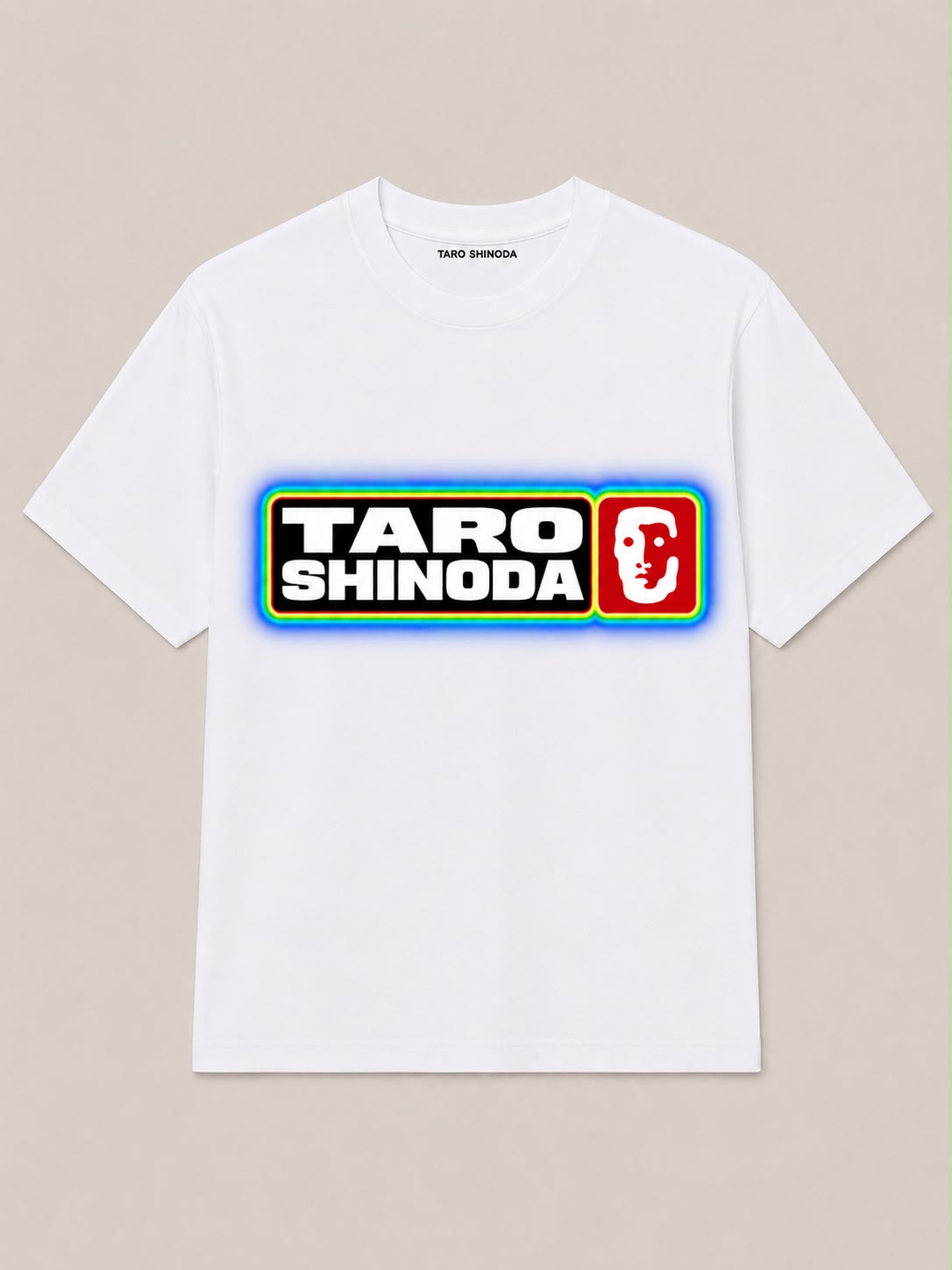 Signal Block Blue Heavyweight Graphic T-Shirt by TARO SHINODA