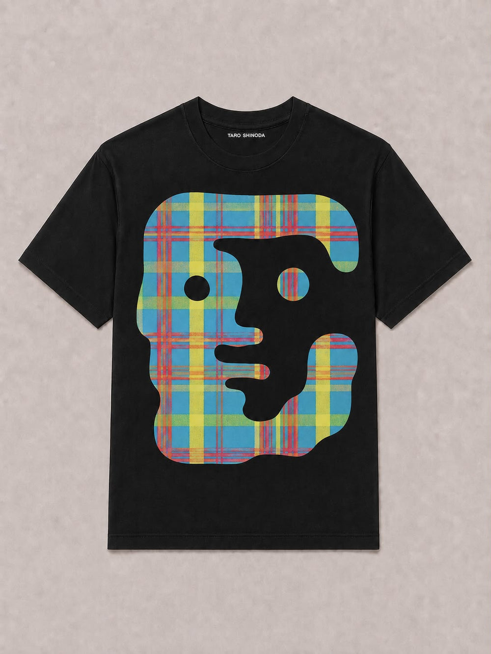 Spectrum Grid Totem Heavyweight Graphic T-Shirt by TARO SHINODA