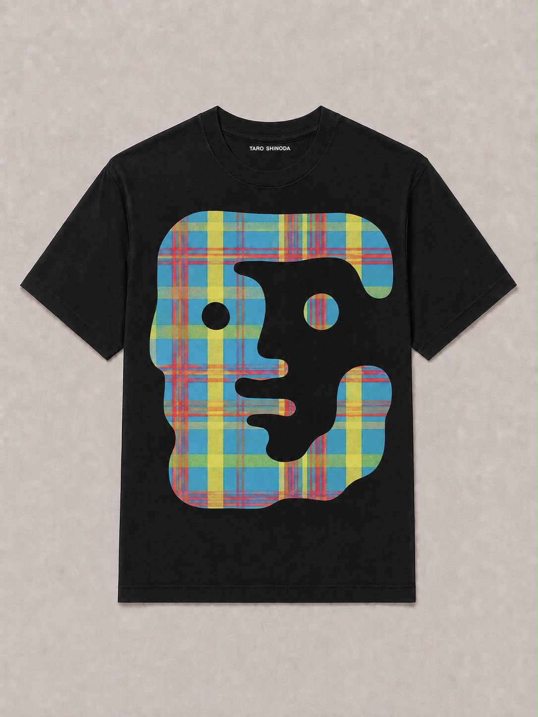 Spectrum Grid Totem Heavyweight Graphic T-Shirt by TARO SHINODA