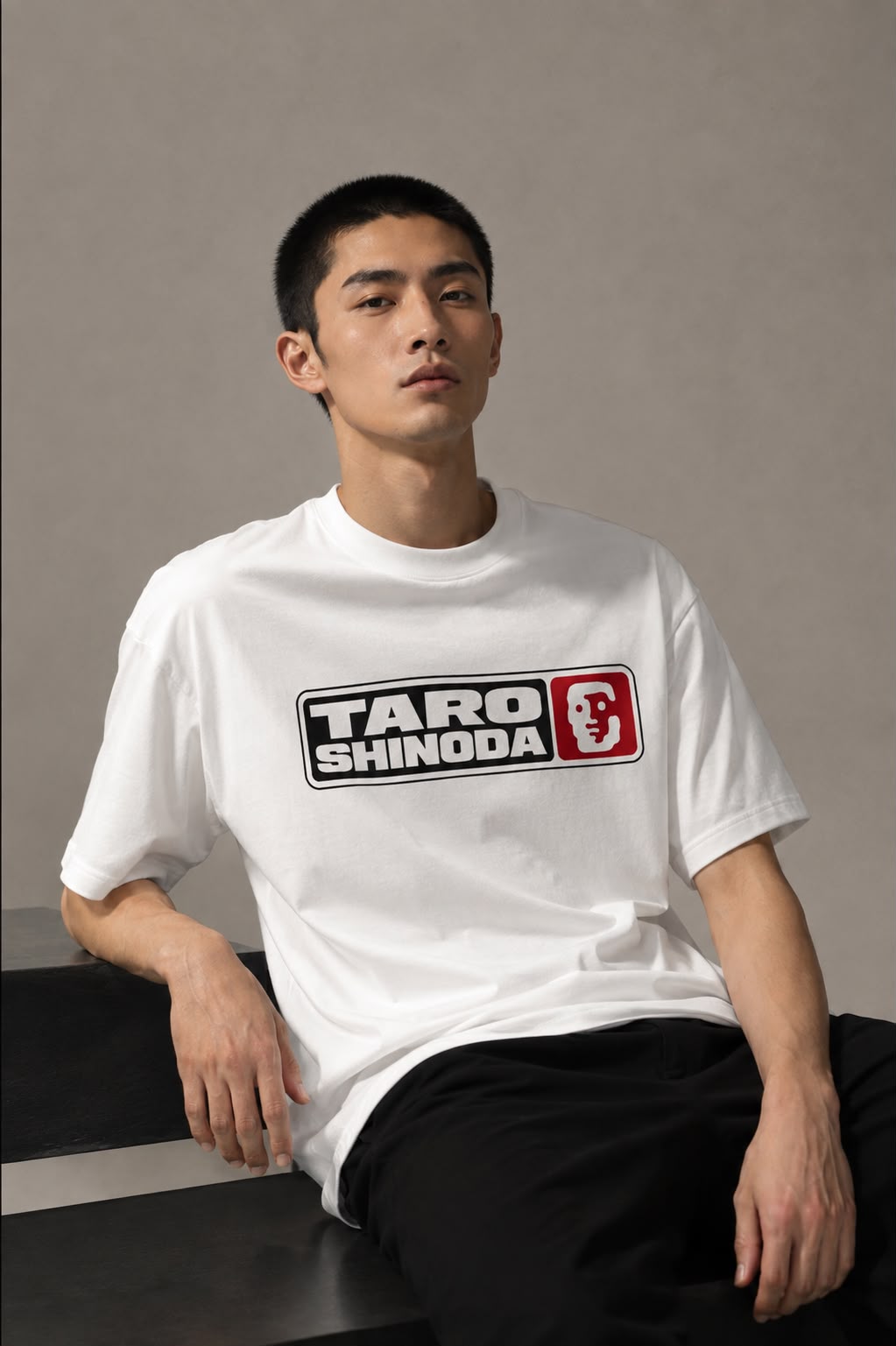 Signal Block Runway Heavyweight Graphic T-Shirt by TARO SHINODA