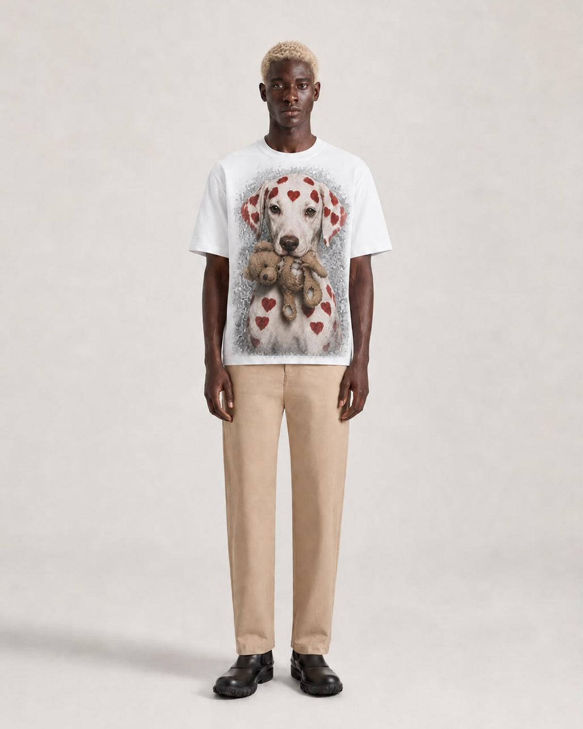 Signal Heart Heavyweight Graphic T-Shirt by TARO SHINODA