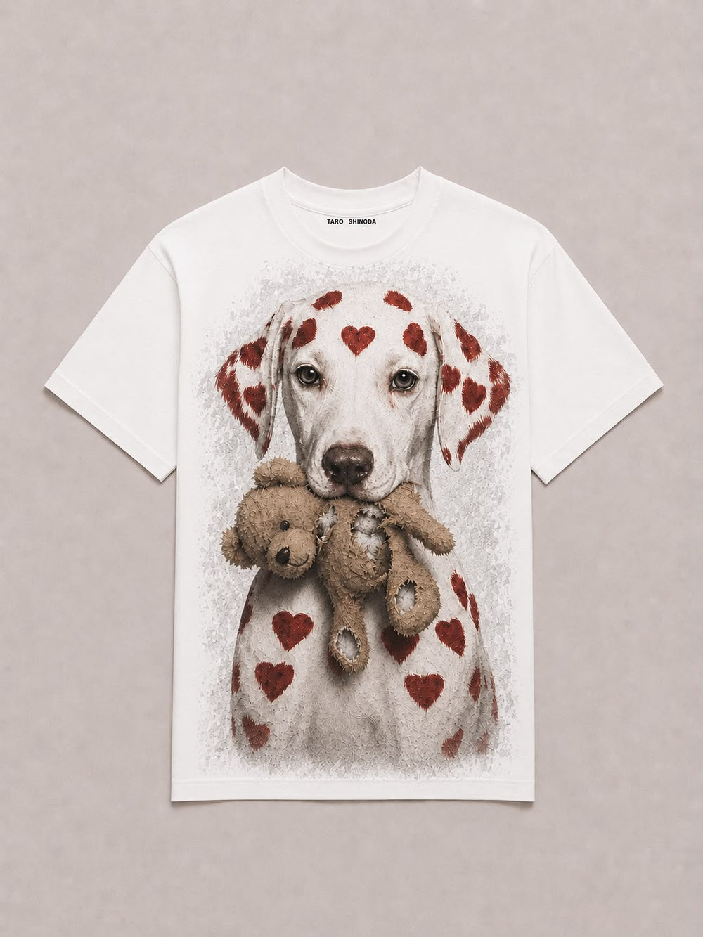 Signal Heart Heavyweight Graphic T-Shirt by TARO SHINODA